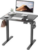 Electric Height Adjustable Standing Desk 80x60cm (31"x23.6"), Sit Stand Desk with Splicing Top for Home Office