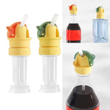 Reusable children beverage water bottle straw lid