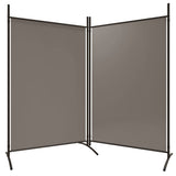 2-Panel Room Divider in Anthracite - 175x180 cm - Durable Polyester Fabric - Modern Style for Living Room and Bedroom