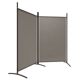 2-Panel Room Divider in Anthracite - 175x180 cm - Durable Polyester Fabric - Modern Style for Living Room and Bedroom