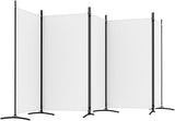 5-Panel Room Divider - Fabric Room Partition for Living Room and Bedroom, Foldable and Portable Design with Iron Frame