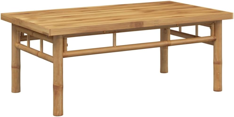 Functional and Stylish Coffee Table 90x50x35 cm - Bamboo, Ventilated Design, Suitable for Indoor and Outdoor Use