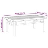 Functional and Stylish Coffee Table 90x50x35 cm - Bamboo, Ventilated Design, Suitable for Indoor and Outdoor Use