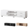 TV Cabinet Stand with 2 Drawers, 2 Shelves and Storage Cabinet, Modern Furniture Entertainment Unit for Living Room, Multimedia Centre, 120 x 30 x 30cm