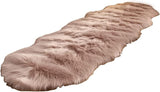 Soft Fluffy Rug Faux Sheepskin Fur Area Rug Shaggy Couch Cover Seat Cushion Furry Carpet Beside Rugs for Bedroom Floor Sofa Living Room Runner, 60x180cm