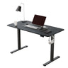 Electric Standing Desk 110x60cm (43.3"x23.6"), Height Adjustable Standing Desk with Splice Board, Stand Up Desk with Backpack Hook and Memory Smart Handset