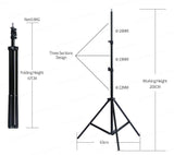 Photography Softbox Lighting Kit 2 x 25W LED Continuous Lighting Soft Box with Adjustable Light Stand for Portraits Video Shooting + Carry Bag