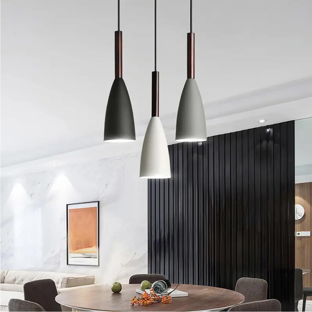 Pendant Light Fixture Chandelier - 3 Socket Pendant Light for Kitchen Island Dining Room Bedroom Bar Balcony Hanging Pendant Light, Ceiling Lighting(3 Light)