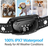 No Shock Dog Bark Collar with 4 Modes, Dog Training Collar with Remote, IPX7 Waterproof Bark Collar for Most Breed Sizes, Safe No Shock Bark Collar for Garden & Courtyard Use