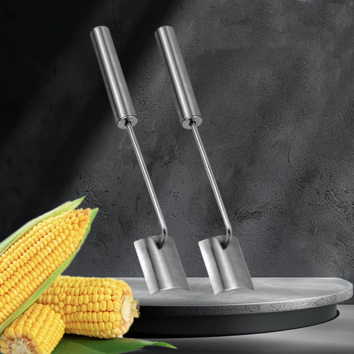 Corn Peeler, Corn on the Cob Remover, Fast and Safe, Suitable for Home Kitchens, Restaurant Chefs, Outdoor Dining Enthusiasts(2 Pcs)