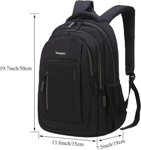 Travel Laptop Backpack, Water Resistant College School Computer Bag Gifts with USB Charging Port for Men & Women Fits 15.6 Inch Notebook