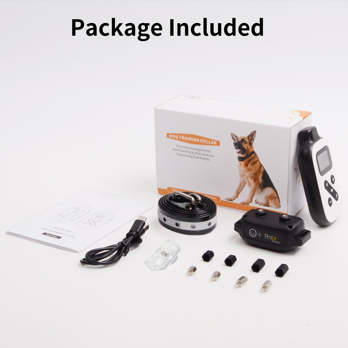 Shock Collar for Large Dogs, Bark Collar with Remote and Automatic Mode, Dog Training Collar with Beep, Vibration and Shock, Waterproof Electric Dog Reflective Collars