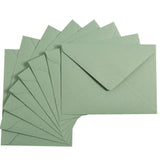 50 Pieces Sage-Green A7 Envelopes Greeting Card Envelopes 5.24 x 7.24 Inches for 5 x 7 Wedding Invitation Cards, Greeting Cards, Birthday Baby Shower Invitations