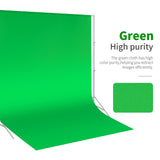 PRO Photo Studio Premium Polyester Collapsible Backdrop Background for Photography,Video and Televison (Background ONLY) - GREEN 10 x 12FT / 3 x 3.6M