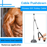 Fitness LAT Pulley System Cable Machine Attachment with Loading Pin for Pull Down Pull Up Crossover DIY Garage Gym Equipments by OWEITE