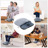 Electric Heated Foot Warmer, 3 Level Heating Feet Warmer, Soft Plush Micro Mink Fabric & Fast Heating for Heat Therapy & Pain Relief, Large Size for Men & Women.