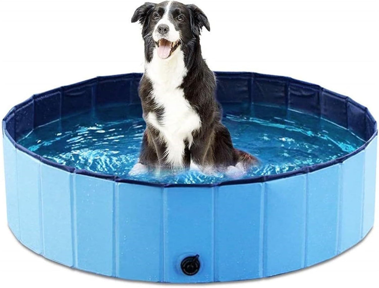 Foldable Dog Pool, Collapsible Hard Plastic Dog Swimming Pool,Portable Bath Tub for Pets Dogs and Cats,Pet Wading Pool Portable Suitable for Indoor and Outdoor use