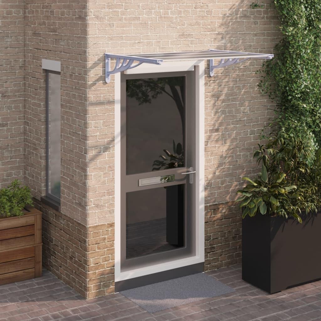 Door Canopy, 122 x 90cm, Black - Durable Window Awning & Entrance Shelter, Ideal for Outdoor, Patio, Front Door Protection