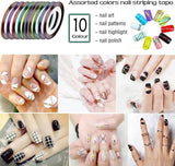 Acrylic Nail Kit with Everything - Nail Art Supplies Kit Acrylic Powder Liquid Monomer Nail Extension Kit with 12W UV Light Glitter UV Gel Acrylic Nails Brush Nail Extension Kit for Beginners