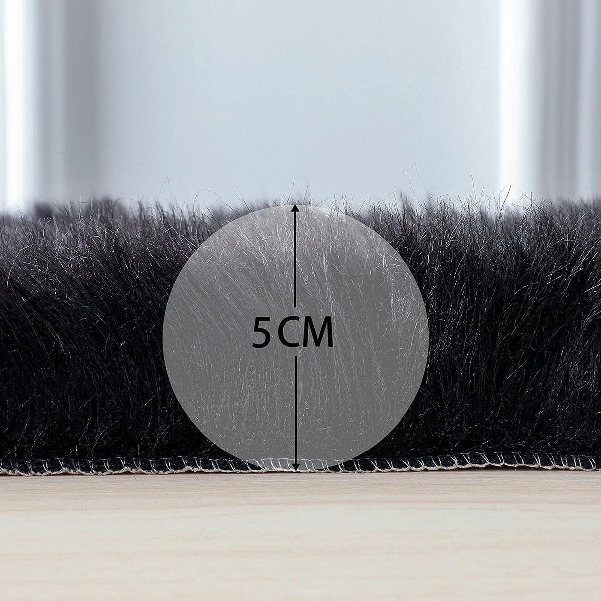 Soft Fluffy Rug Faux Sheepskin Fur Area Rug Shaggy Couch Cover Seat Cushion Furry Carpet Beside Rugs for Bedroom Floor Sofa Living Room Runner, 60x180cm