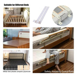 Bed Rails Elderly Adults Safety, Foldable Bedside Grab Bars Assist Handles, Collapsible Bed Canes Guards Railings for Seniors, Adjustable Rails Prevent Falling