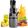 Juicer Machine for Whole Fruits and Vegetables, Cold Press Slow Juicer with Wide Mouth 80mm Feeding Chute, Reverse Function Quiet Motor Fresh Healthy Juice Extractor, EL18, Grey