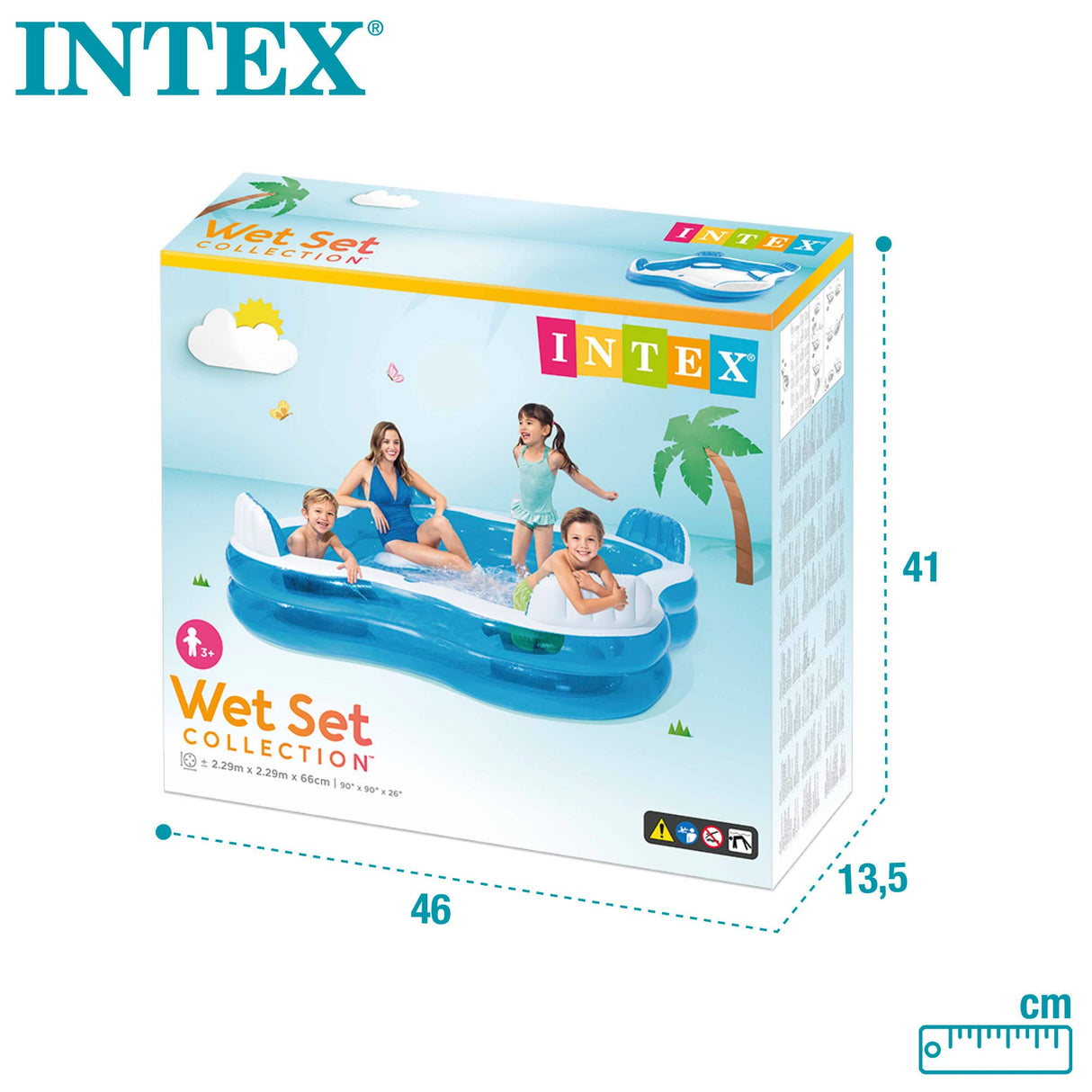 Intex Swim Center Family Lounge Pool