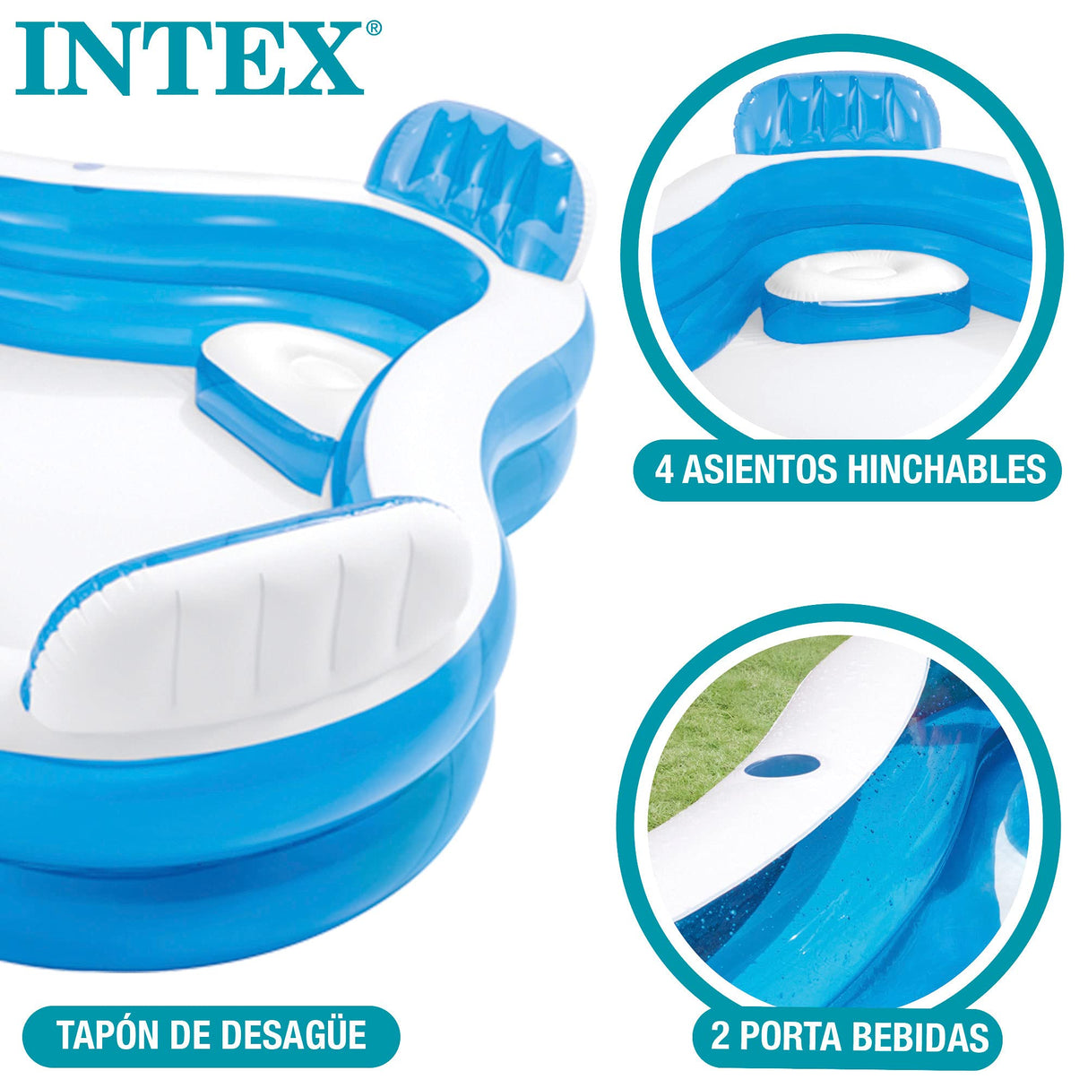 Intex Swim Center Family Lounge Pool