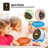 Learning Clock - Educational Talking Learn to Tell Time Light-Up Toy with Quiz and Sleep Mode Lullaby Music for Toddlers & Kids Ages 3 to 6 Years Old