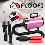 Easy Install Pet Dryer 2800W Basic Model Adjustable Temperature Mode & Wind, Control Button Version Pink