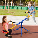 Kids Seesaw, Swivel Teeter Totter Playground Equipment for Children w/360 Degree Rotation, Stopper Leg, Heavy Duty Indoor Outdoor Backyard Play Equipment for Kids Ages 3-8 Years Old