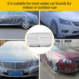 Universal Plastic Car Cover Disposable Clear Car Cover,Waterproof Dustproof Full Covers,Clear Car Protector for Sedan Outdoor Snow Rain Weather