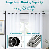 Room Divider- Adjustable 10FT No Drilling Curtain Rods Wall Divider for Room Separation, Heavy Duty Freestanding Hanging Room Divider Curtain Rod for Studio Rental, Room Partitions Dividers