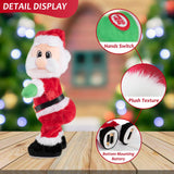 Twerking Santa Claus - Dancing Santa with Music Animated Christmas Stuffed Plush Doll Singing English Song Xmas Santa Toy for Kids