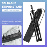 63 Inch Wig Stand Tripod,Metal Adjustable Mannequin Foldable Head Stand with Set for Cosmetology Hairdressing Training