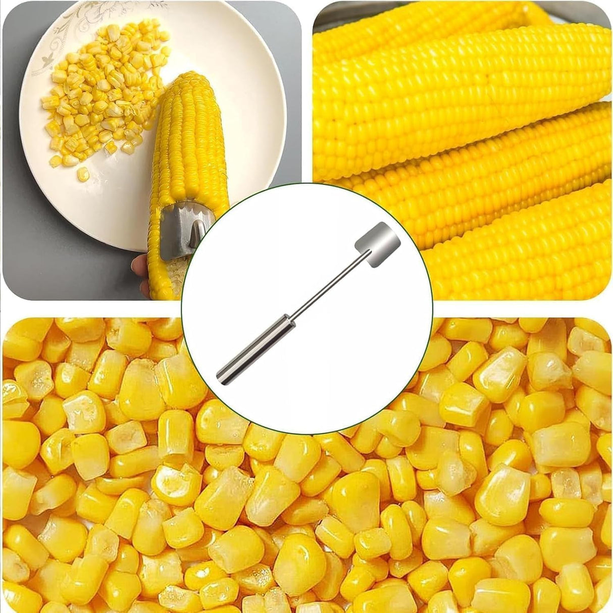 Corn Peeler, Corn on the Cob Remover, Fast and Safe, Suitable for Home Kitchens, Restaurant Chefs, Outdoor Dining Enthusiasts(2 Pcs)