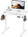 Electric Height Adjustable Standing Desk 80x60cm (31"x23.6"), Sit Stand Desk with Splicing Top for Home Office