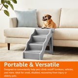 Foldable Steps for Dogs and Cats, Grey