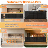 Retractable Baby Gates Extra Wide 150'' Tall 35'' Retractable Dog Gate for Doorways Safe Upgrade Retractable Baby Safety Gate for Stairs,Indoor/Outdoor Retractable Gate,Retractable Pet Gate for Dog