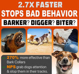 2024 release Dog Bark Deterrent Device Stops Bad Behavior | No need yell or swat, Just point to a dog (own or neighbor's) Hit the button | Long-range ultrasonic, Alternative to painful dog shock collar