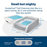 ScoopFree Automatic Self-Cleaning Cat Litter Box - Original Purple or Taupe - 2nd Generation - Includes Disposable Tray with Premium Blue Crystal Litter, Grey, PAL19-17124