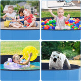 Foldable Dog Pool, Collapsible Hard Plastic Dog Swimming Pool,Portable Bath Tub for Pets Dogs and Cats,Pet Wading Pool Portable Suitable for Indoor and Outdoor use