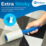 Extra Sticky Lint Roller Mega Value Set 450 Sheets for Pet Hair Removal, Dog and Cat Lint Remover