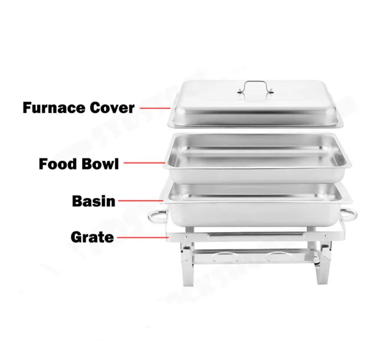 Multi Stainless Steel Bain Marie Chafing Dish  Buffet Food Warmer 9L/4.5L*2/3L*3