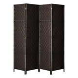 4/6/8 Panel Room Divider Privacy Screen Dividers Woven Wood Fold Stand