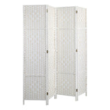 4/6/8 Panel Room Divider Privacy Screen Dividers Woven Wood Fold Stand