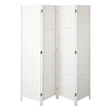 4/6/8 Panel Room Divider Privacy Screen Dividers Woven Wood Fold Stand