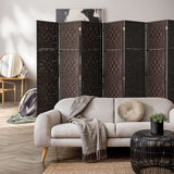 4/6/8 Panel Room Divider Privacy Screen Dividers Woven Wood Fold Stand