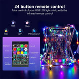 Smart RGB Led Strip Fairy Christmas Lights Bluetooth Lights Garland Light Waterproof For Party Curtain Room