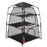 3 Tier Cat Tent Tower Enclosure Pet Dog House Playpen Rabbit Ferret Outdoor Cage